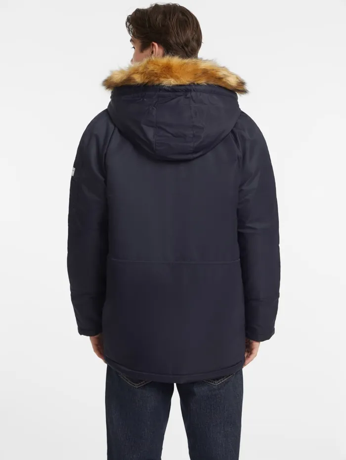 GUESS Jackets and Coats Hooded Nylon Parka Green 8211 Men