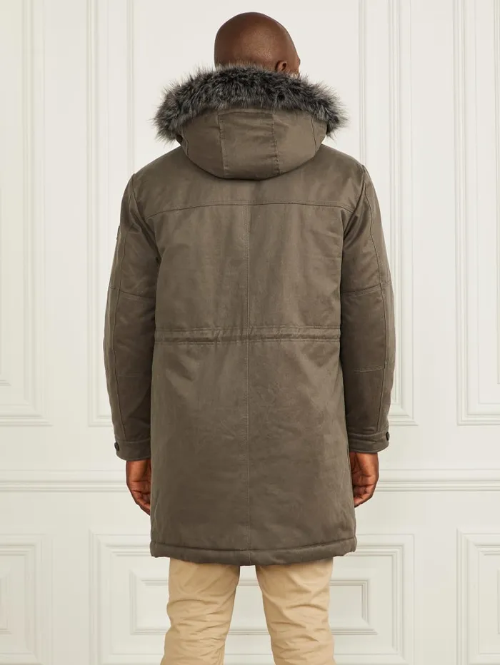 GUESS Jackets and Coats Hooded Parka Green 8211 Men