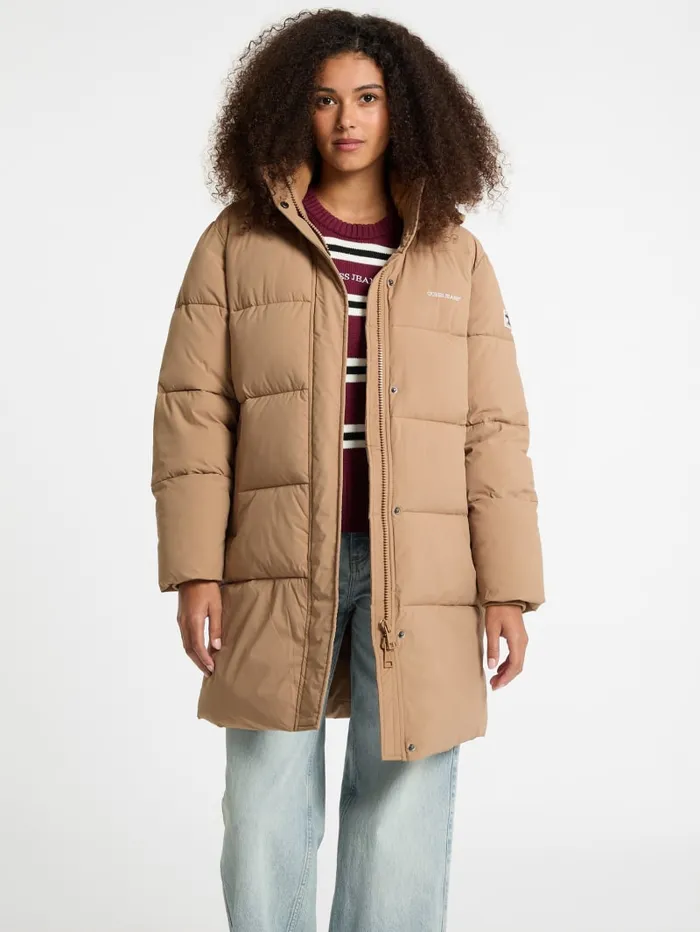 GUESS Jackets and Coats Hooded Puffer Jacket Black 8211 Women