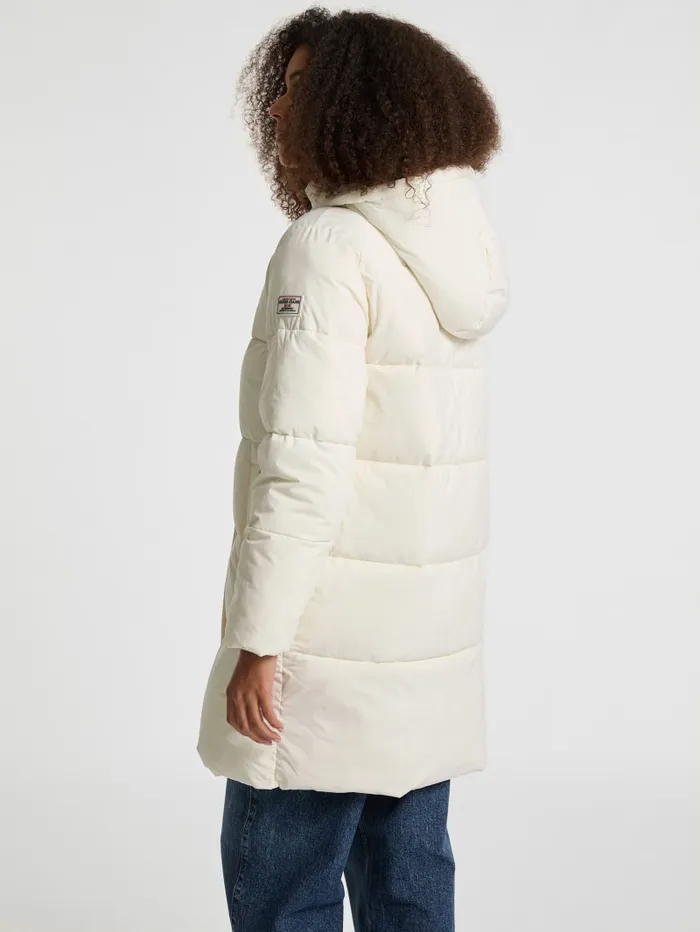 GUESS Jackets and Coats Hooded Puffer Jacket Black 8211 Women