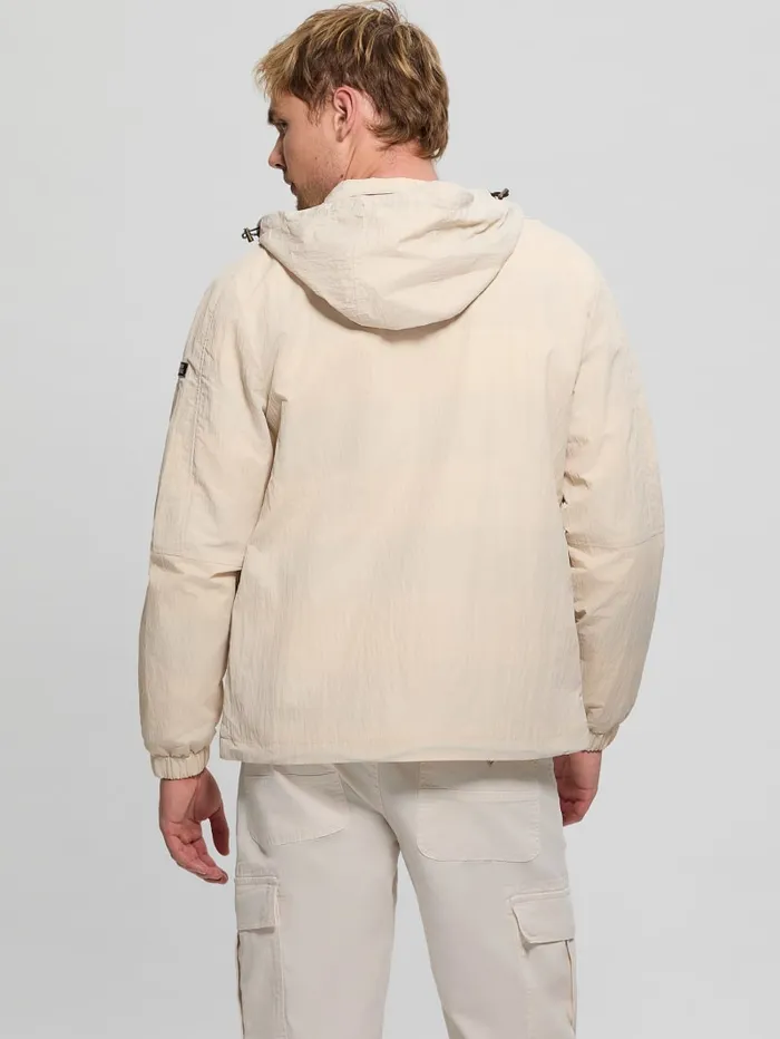 GUESS Jackets and Coats Marine Windbreaker Beige 8211 Men