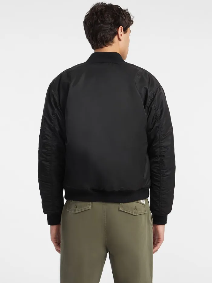 GUESS Jackets and Coats Nylon Bomber Jacket Green 8211 Men