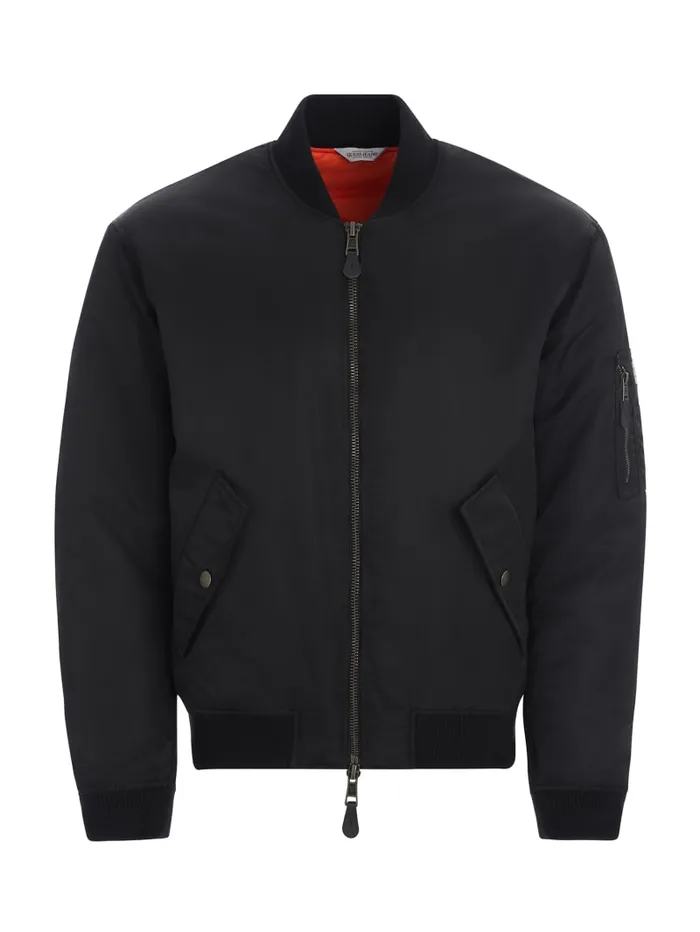 GUESS Jackets and Coats Nylon Bomber Jacket Green 8211 Men