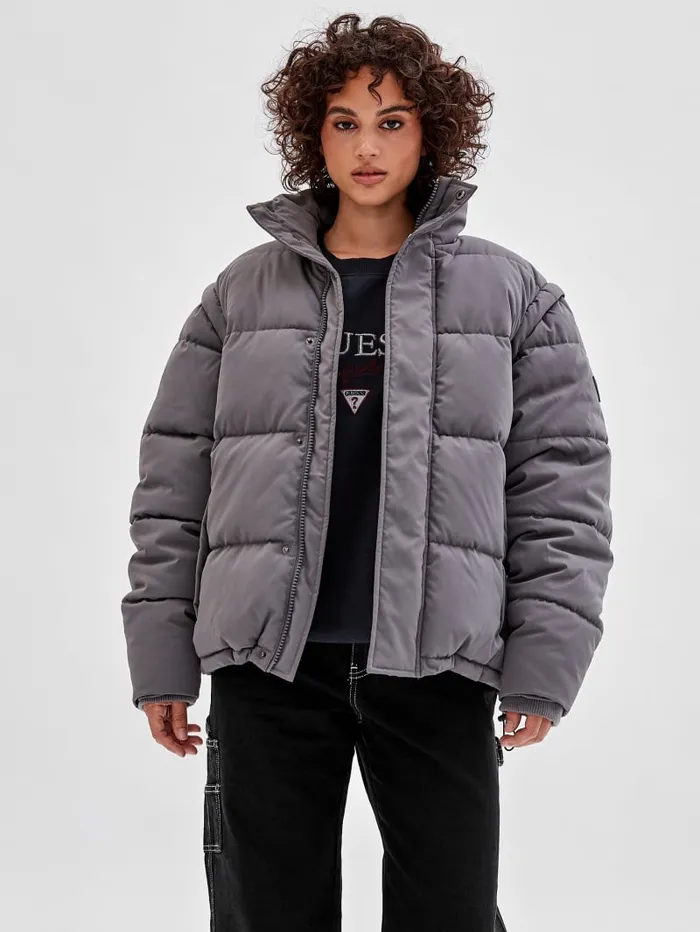 GUESS Jackets and Coats Originals Puffer Jacket Gray 8211 Men