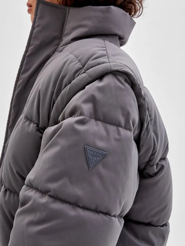 GUESS Jackets and Coats Originals Puffer Jacket Gray 8211 Men