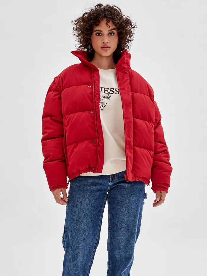 GUESS Jackets and Coats Originals Puffer Jacket Gray 8211 Men