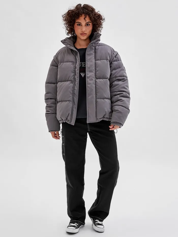 GUESS Jackets and Coats Originals Puffer Jacket Gray 8211 Men