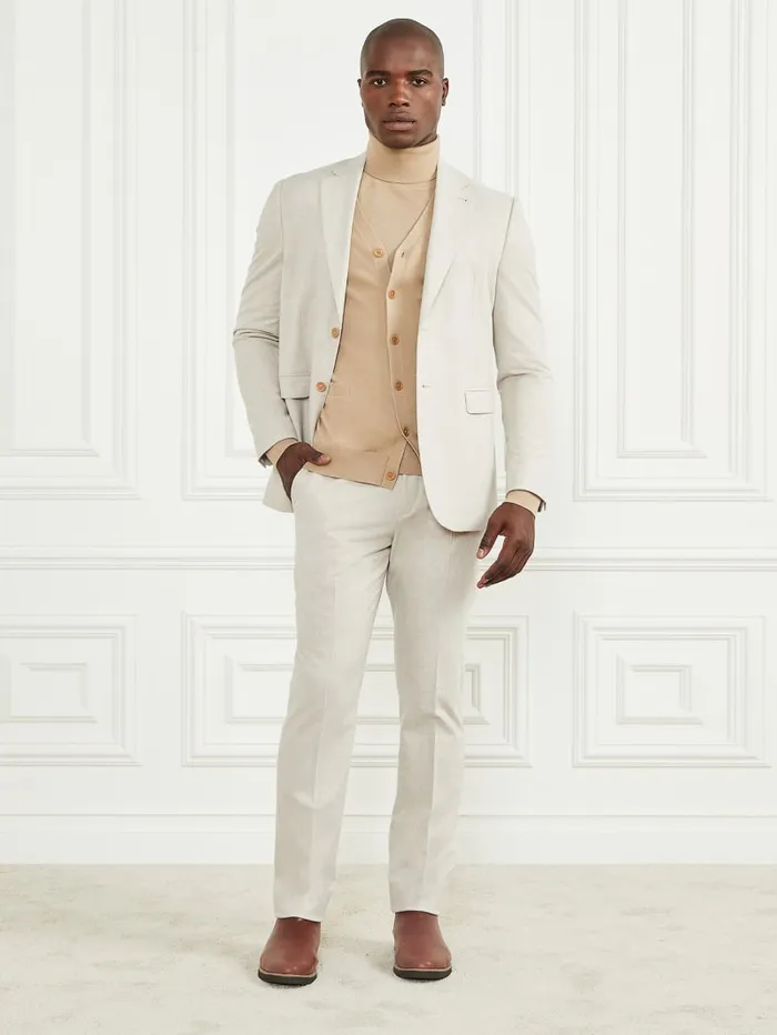 GUESS Jackets and Coats Sean Notched Blazer Beige 8211 Men