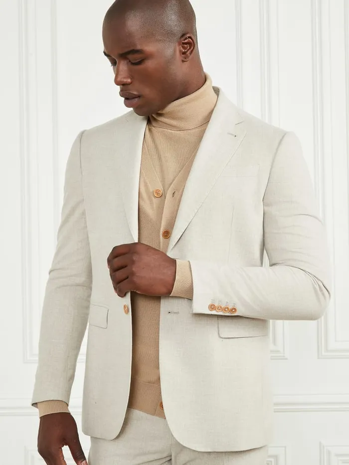 GUESS Jackets and Coats Sean Notched Blazer Beige 8211 Men