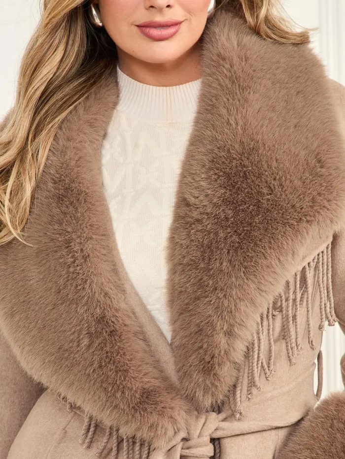 GUESS Jackets Liliana WoolBlend Coat Beige 8211 Women