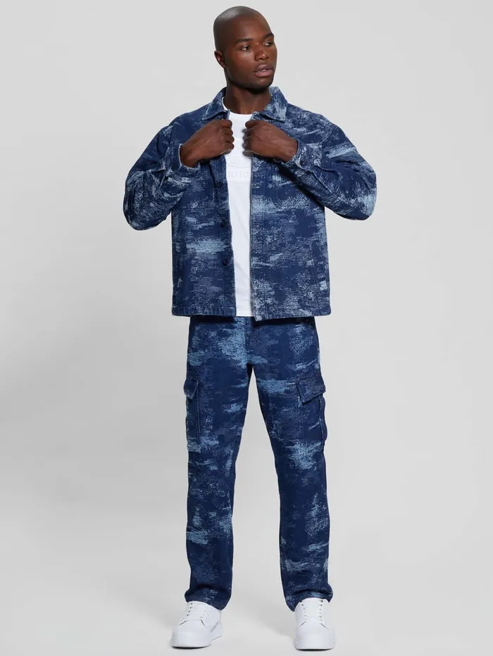GUESS Jeans and Denim Billy Denim Jacket Blue 8211 Men