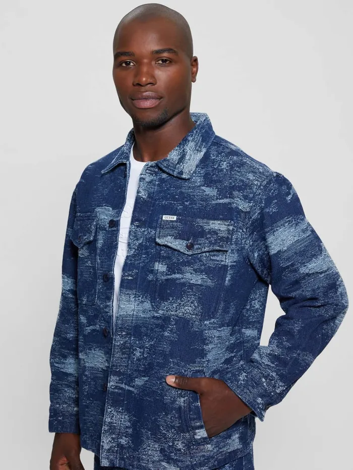 GUESS Jeans and Denim Billy Denim Jacket Blue 8211 Men