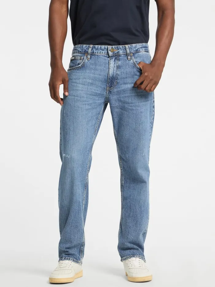 GUESS Jeans and Denim Eco G16 Straight Jeans Blue 8211 Men
