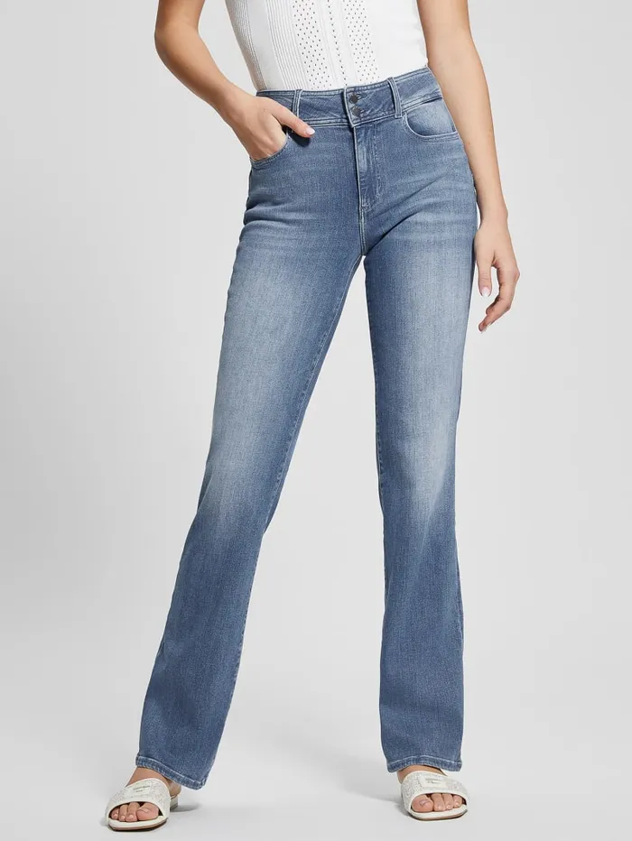 GUESS Jeans and Denim Shape Up Straight Jeans Blue 8211 Women