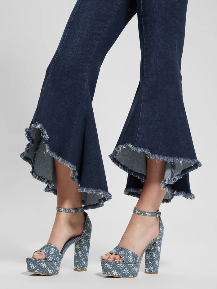 GUESS Jeans and Denim Sofia 1981 Flare Jeans Blue 8211 Women