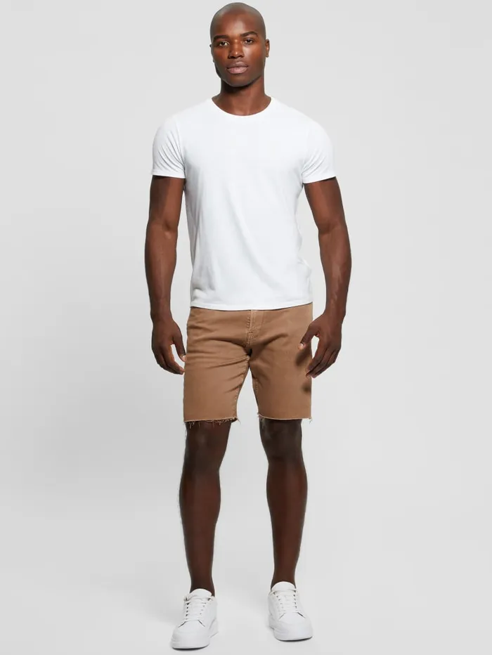 GUESS Jeans and Denim Wyatt Denim Shorts Brown 8211 Men