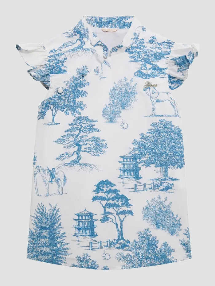 GUESS Little Girl 2 7 Kimono Ceremony Shirt 616 Blue 8211 Kids