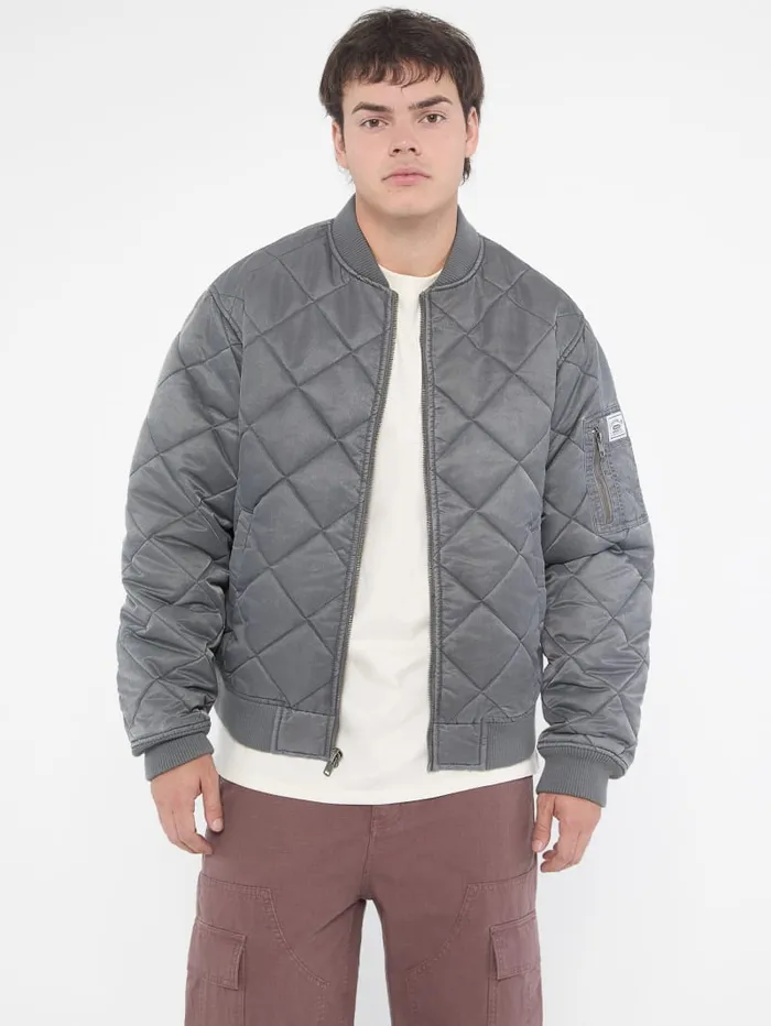 GUESS Men Originals Quilted Flight Jacket Black 8211 Men