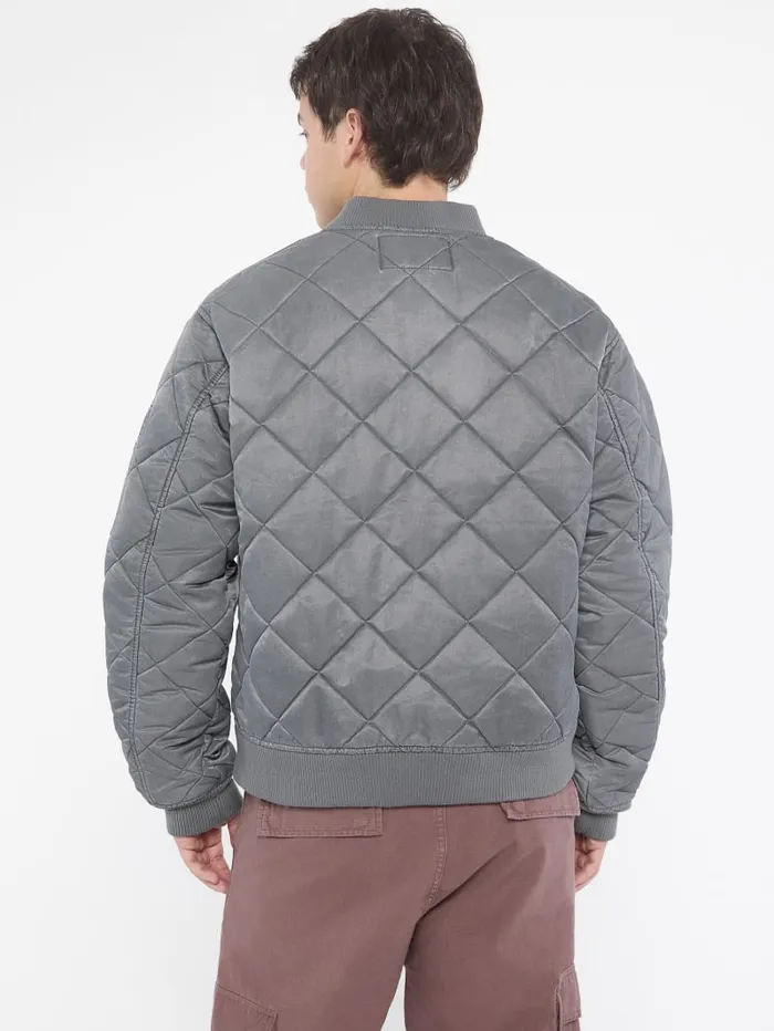 GUESS Men Originals Quilted Flight Jacket Black 8211 Men