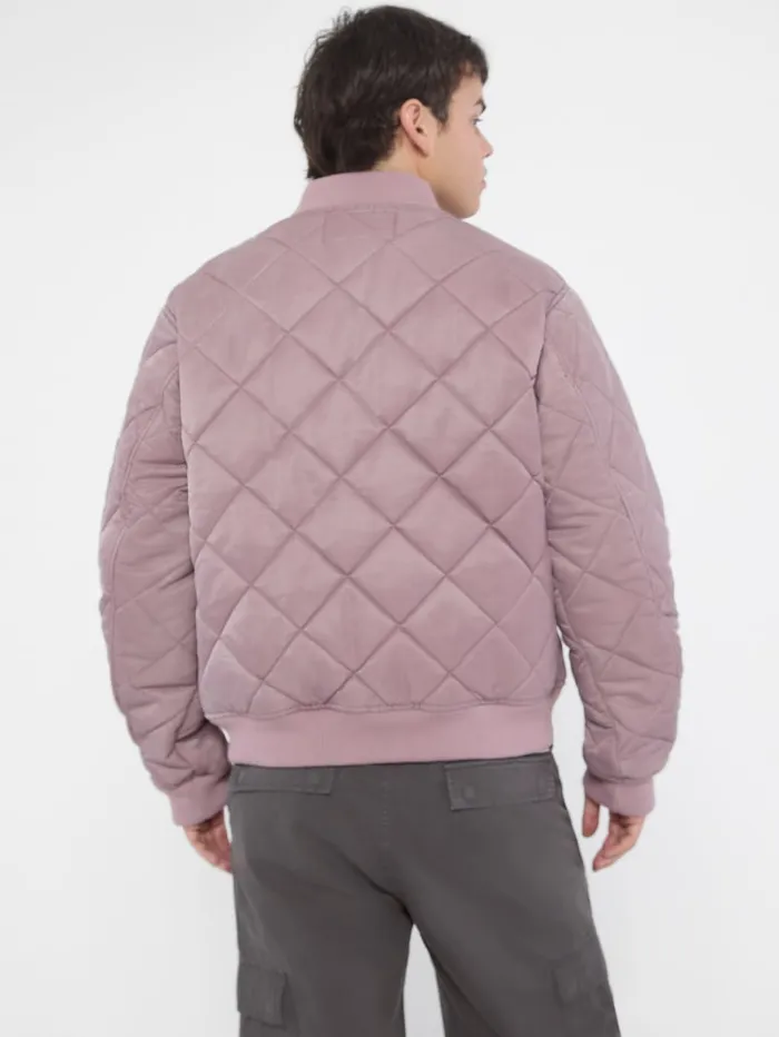 GUESS Men Originals Quilted Flight Jacket Black 8211 Men