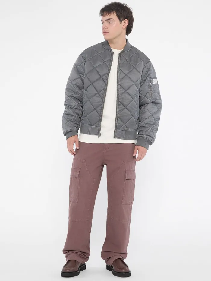 GUESS Men Originals Quilted Flight Jacket Black 8211 Men