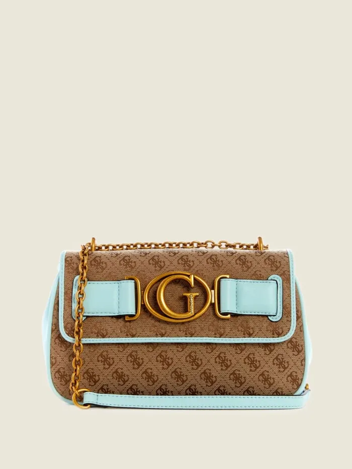 GUESS Sale Aviana Convertible Crossbody Blue 8211 Women