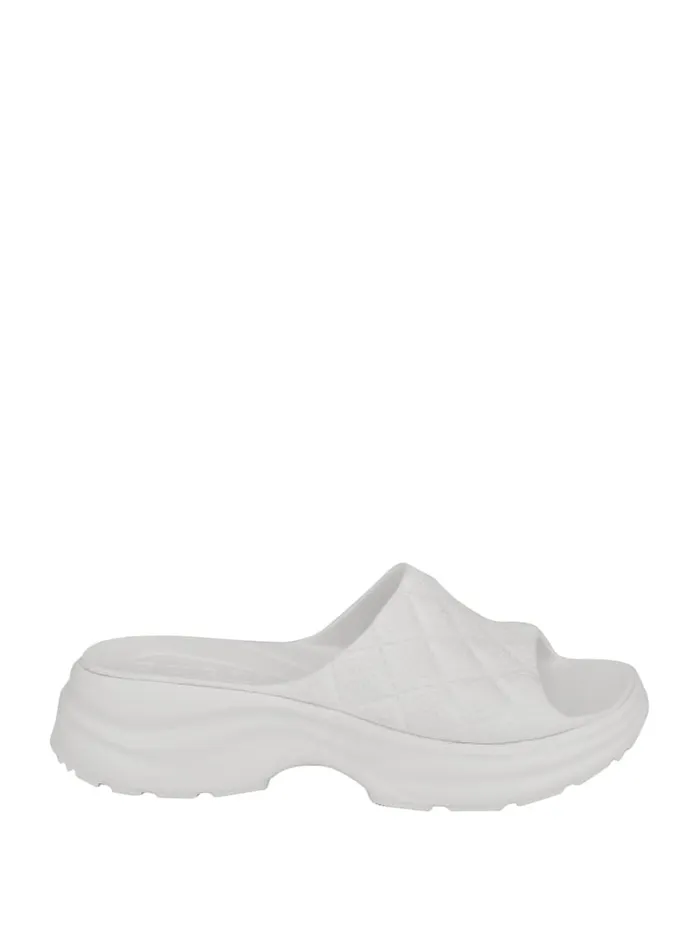 GUESS Sale Fenixy Quattro G Slides White 8211 Women