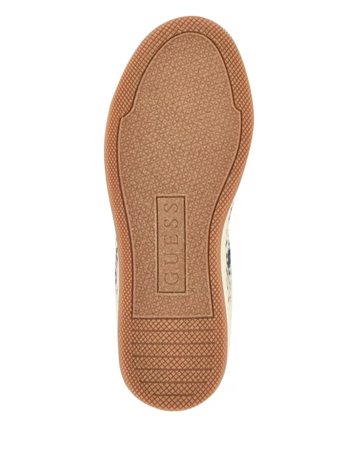 GUESS Sale Invited Jacquard Low Top Brown 8211 Women