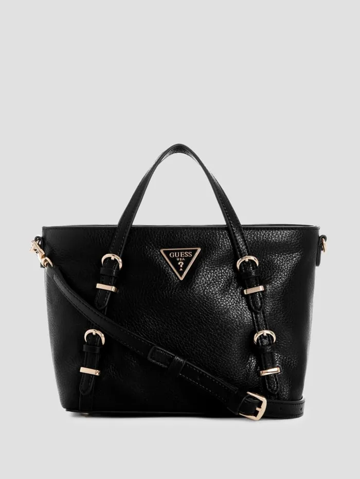 GUESS Sale Levia Mini Satchel Black 8211 Women
