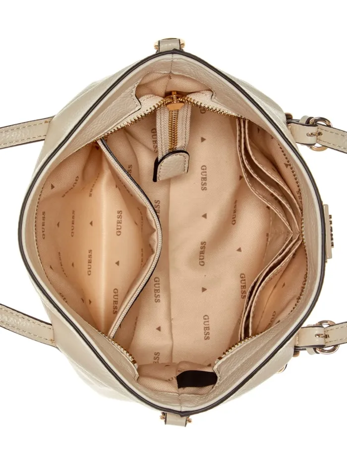 GUESS Sale Levia Mini Satchel Black 8211 Women