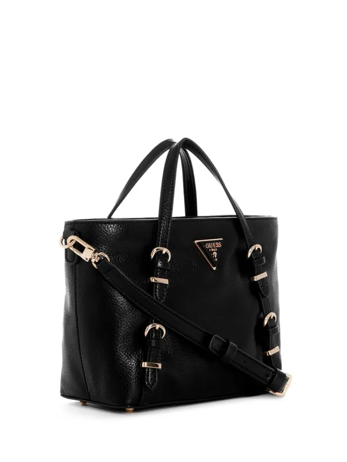 GUESS Sale Levia Mini Satchel Black 8211 Women