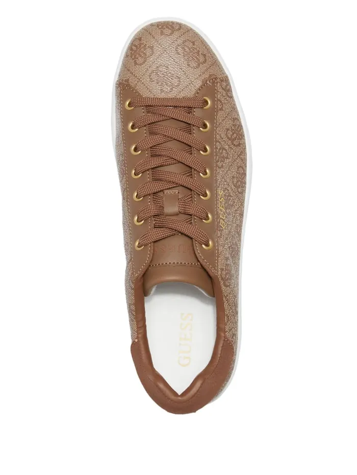 GUESS Sale Nola Quattro G LowTop Sneakers Brown 8211 Women