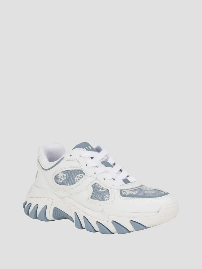 GUESS Sale Norina Peony Jogger Sneakers White 8211 Women