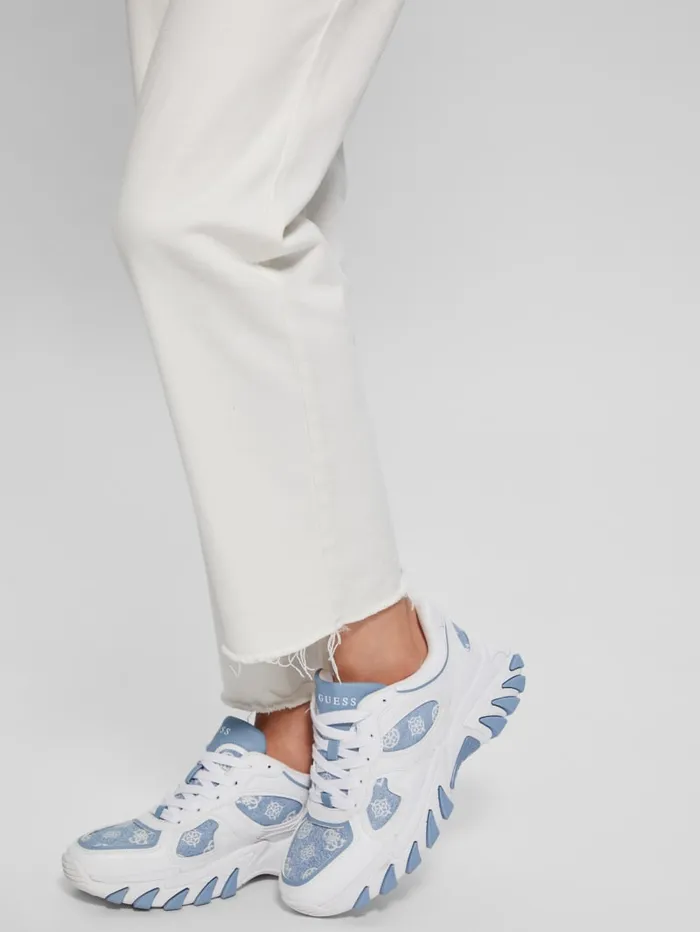 GUESS Sale Norina Peony Jogger Sneakers White 8211 Women
