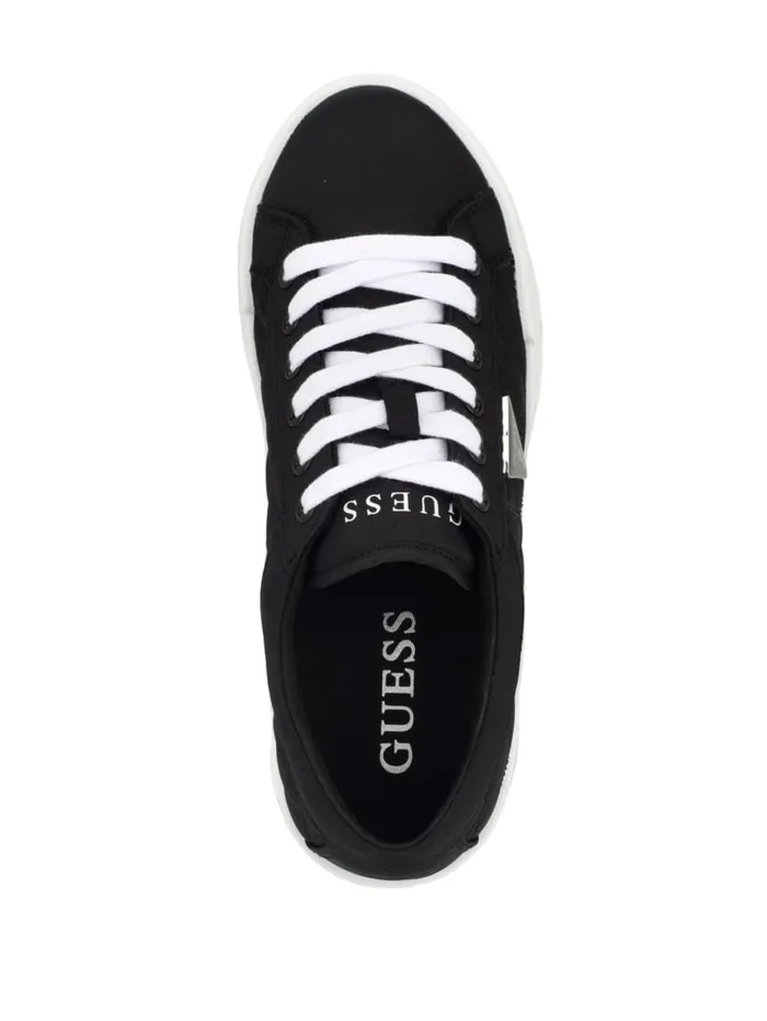 GUESS Sale Tesie Quilted Platform Sneakers Black 8211 Women