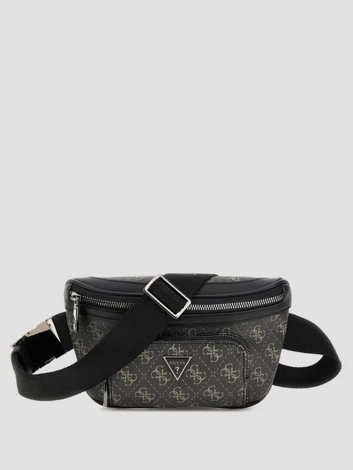 GUESS Sale Vezzola Eco Compact Bum Bag Blackwhite 8211 Women