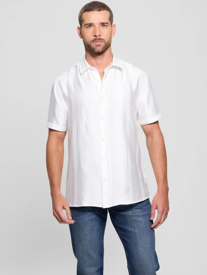 GUESS Shirts Eco Liam Shirt White 8211 Men