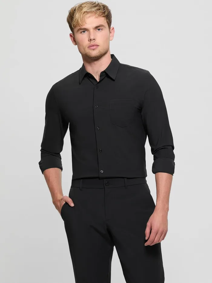 GUESS Shirts Sunset TechStretch Shirt Black 8211 Men