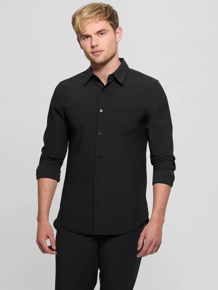 GUESS Shirts Sunset TechStretch Shirt Black 8211 Men