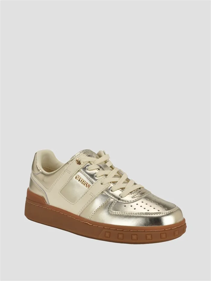 GUESS Shoes Inart Suede Sneakers Gold 8211 Women