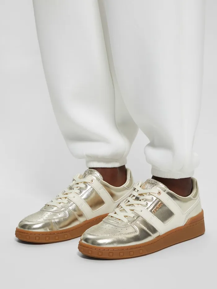 GUESS Shoes Inart Suede Sneakers Gold 8211 Women