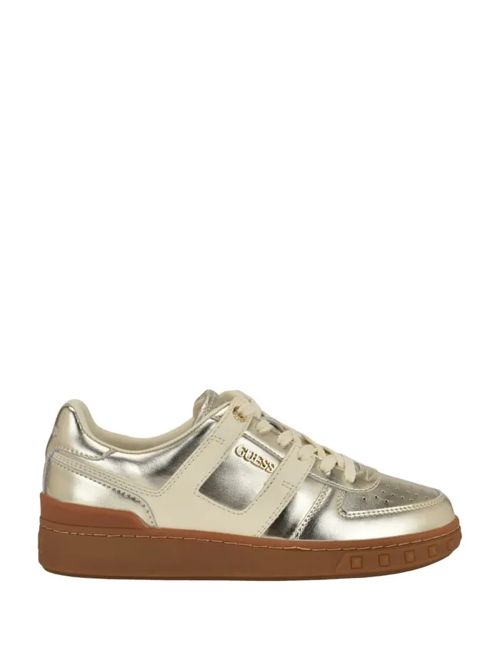 GUESS Shoes Inart Suede Sneakers Gold 8211 Women