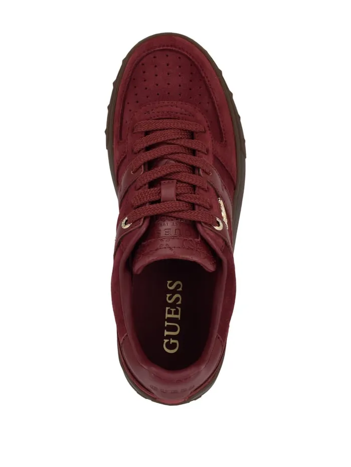 GUESS Shoes Inart Suede Sneakers Gold 8211 Women
