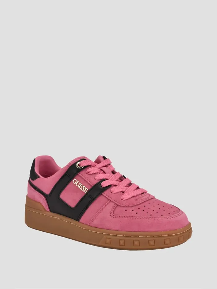 GUESS Shoes Inart Suede Sneakers Pink 8211 Women