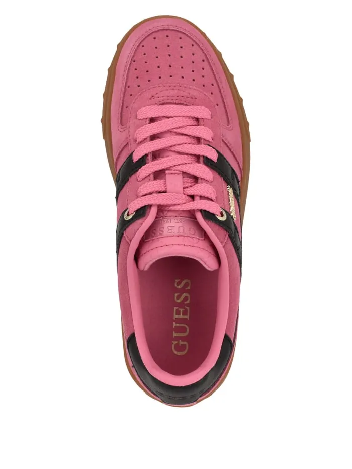 GUESS Shoes Inart Suede Sneakers Pink 8211 Women