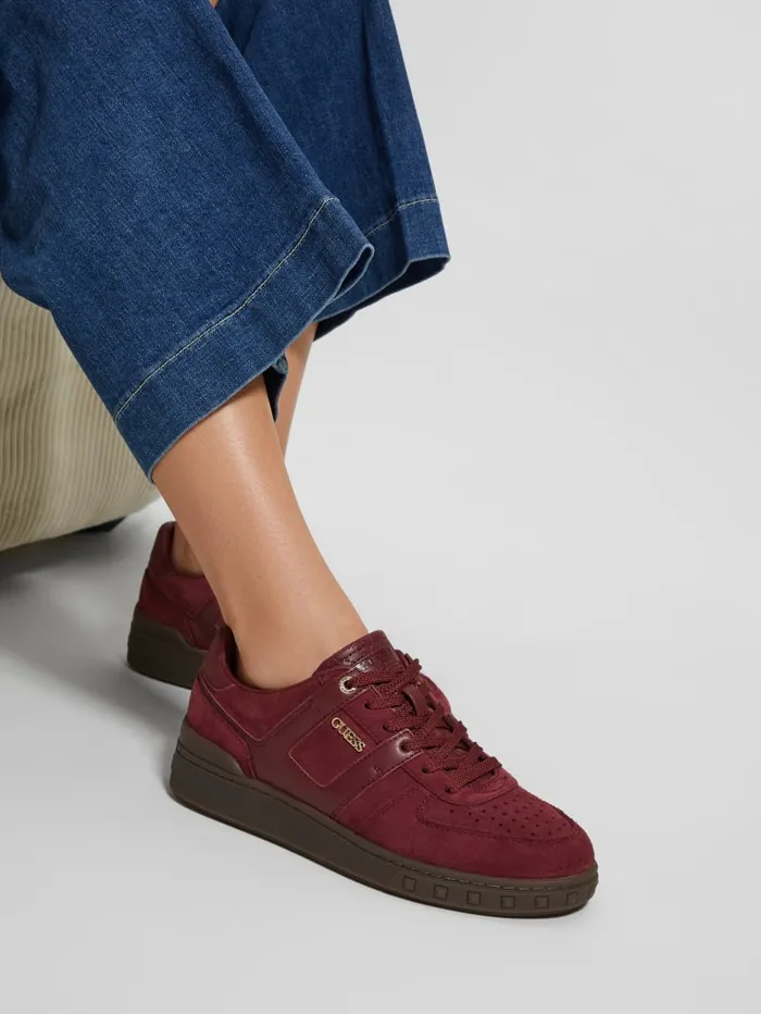 GUESS Shoes Inart Suede Sneakers Pink 8211 Women