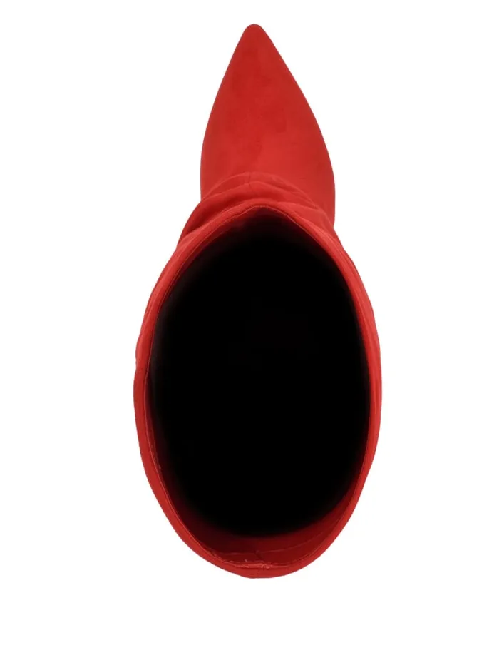 GUESS Shoes Natha Suede Slouchy Boots Red 8211 Women