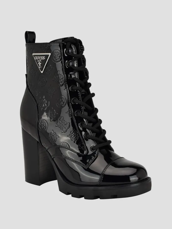 GUESS Shoes Neady Patent Booties Black 8211 Women