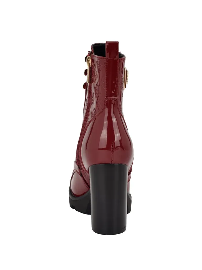 GUESS Shoes Neady Patent Booties Black 8211 Women