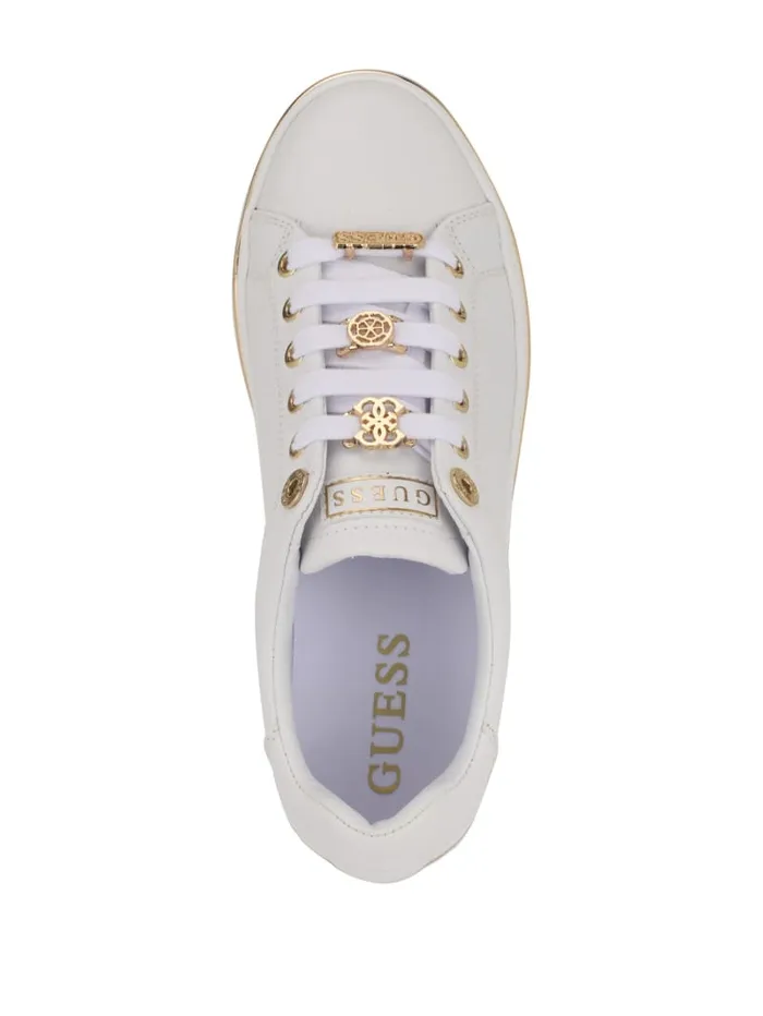 GUESS Shoes Stasey Debossed LowTop Sneakers Black 8211 Women